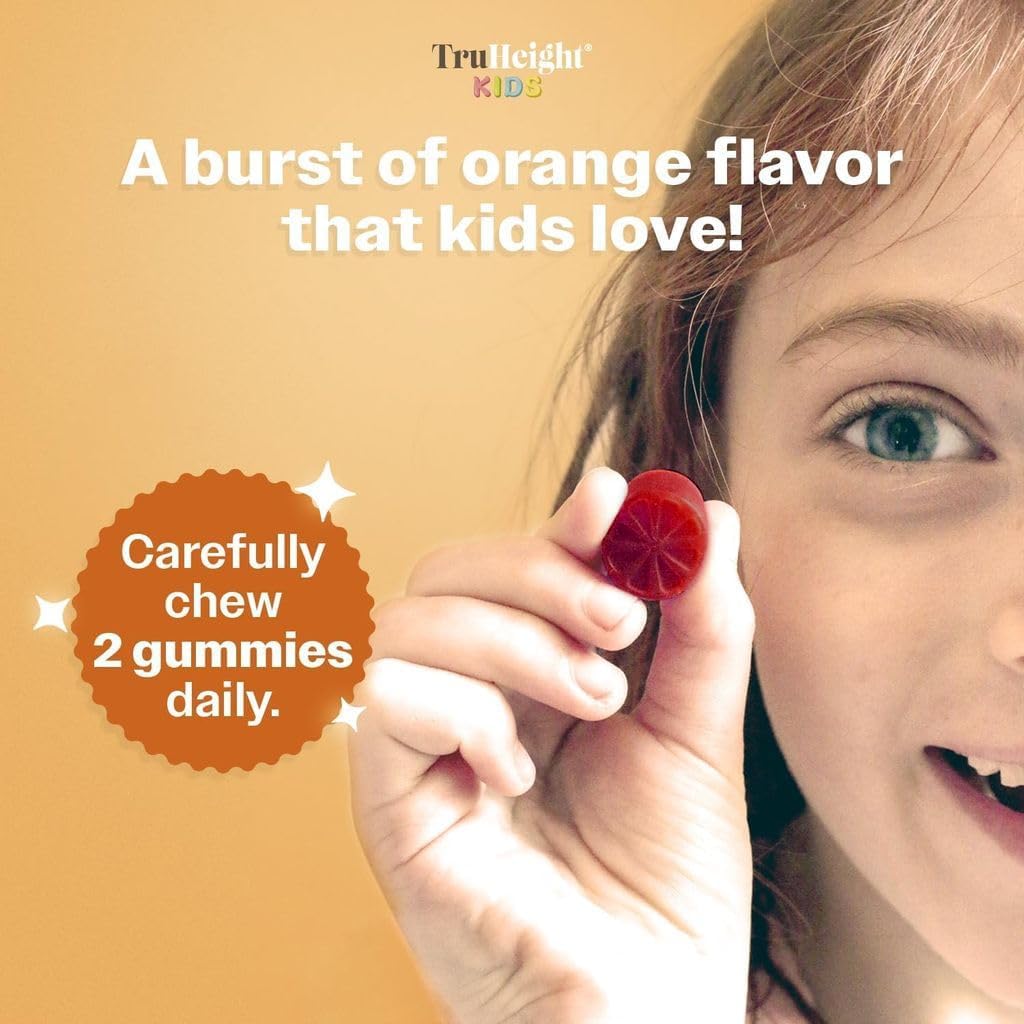 Pre-Order | Arrives in 5–10 Days – TruHeight Kids Brain Growth Gummies (Mixed Berry, Ages 2+) All Natural Kids & Toddler Vitamins - Omega-3, DHA Multivitamin - Brain & Memory Supplements - Vegan Vitamin, Gluten Free Supplement