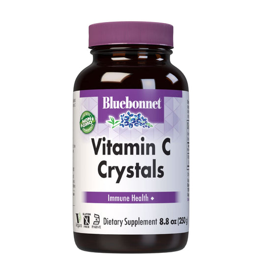 Pre-Order | Arrives in 5–10 Days – Bluebonnet Nutrition Vitamin C Crystals, for Immune Health, for Antioxidant Protection, Soy Free, Gluten Free, Non-GMO, Kosher, Dairy Free, Vegan, Powder, 8.8 oz (250 g)