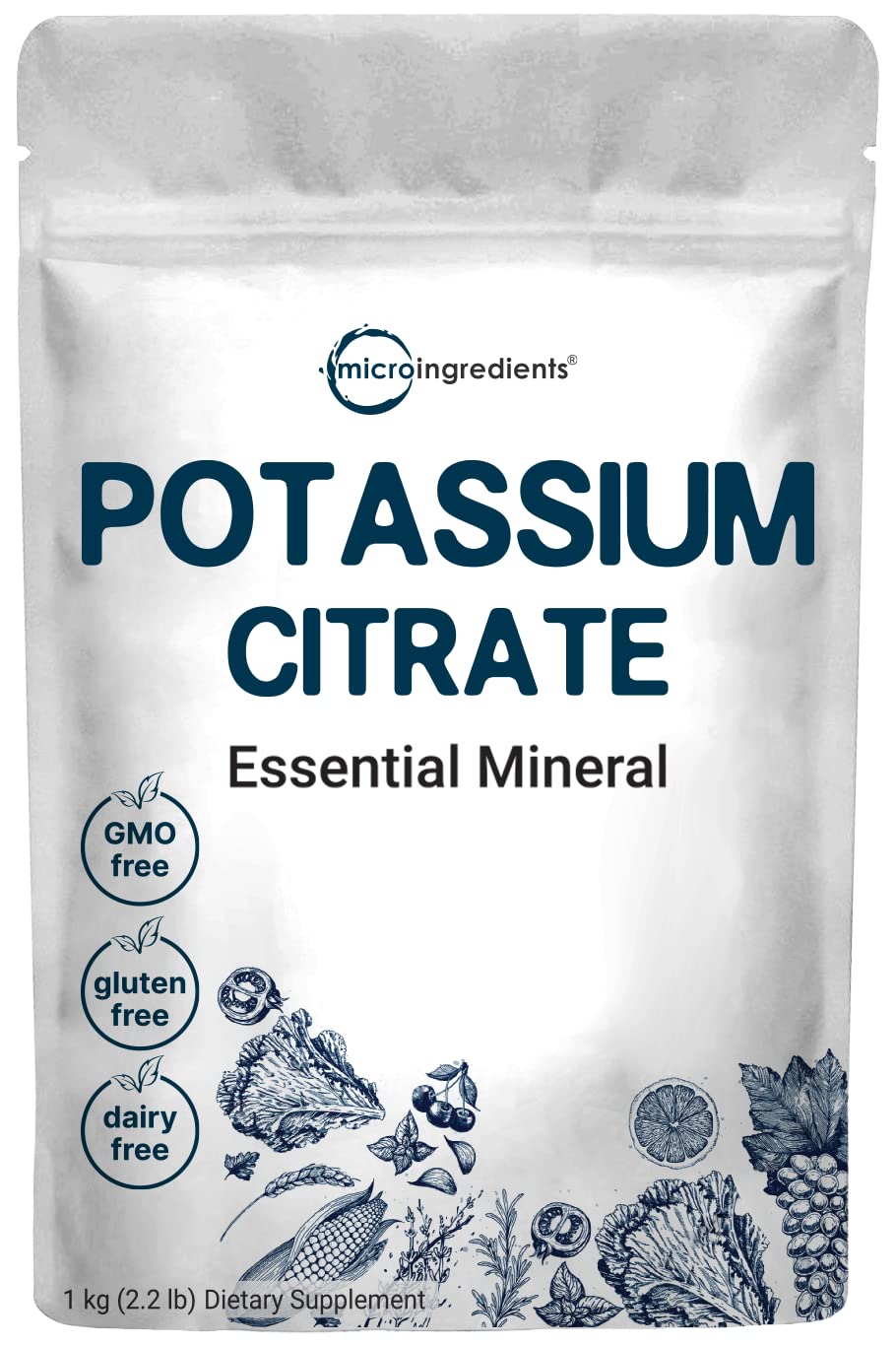 Pre-Order | Arrives in 5–10 Days – US Origin Potassium Citrate Powder, 1 KG (35 Ounce) | Essential Hydration Electrolyte Supplement | Supports Mineral Balance, Heart, Joint, and Immune Health | Vegan Friendly