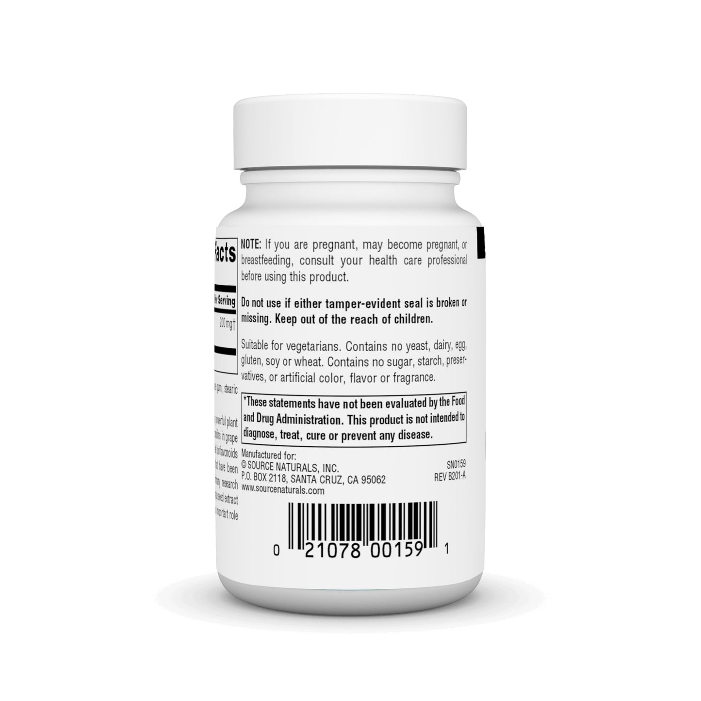 Pre-Order | Arrives in 5–10 Days – Source Naturals Grape Seed Extract, Proanthodyn, Antioxidant Protection & Supports Healthy Aging Brain* - 200 mg - 90 Tablets