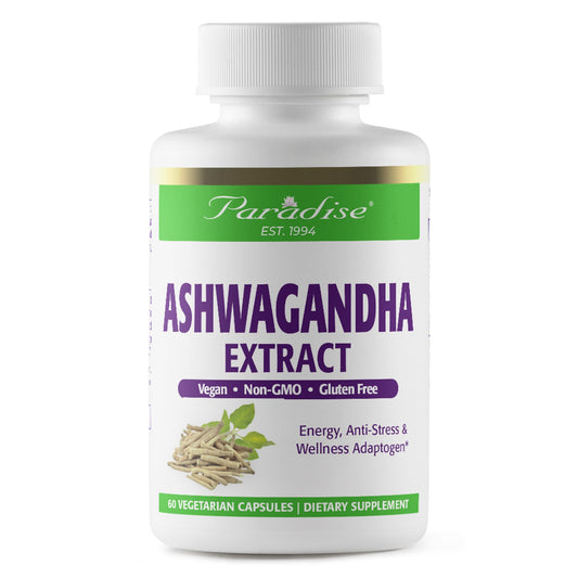 Pre-Order | Arrives in 5–10 Days – Paradise Herbs Organic Ashwagandha, Ayurvedic Adaptogen, Vegan, Non GMO, Gluten Free, 180 Vegetarian Capsules