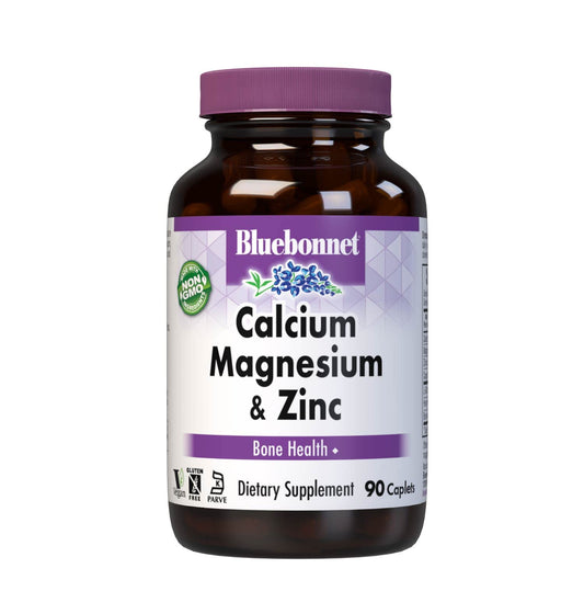 Pre-Order | Arrives in 5–10 Days – BlueBonnet Calcium Magnesium Zinc Caplets, 90 Count