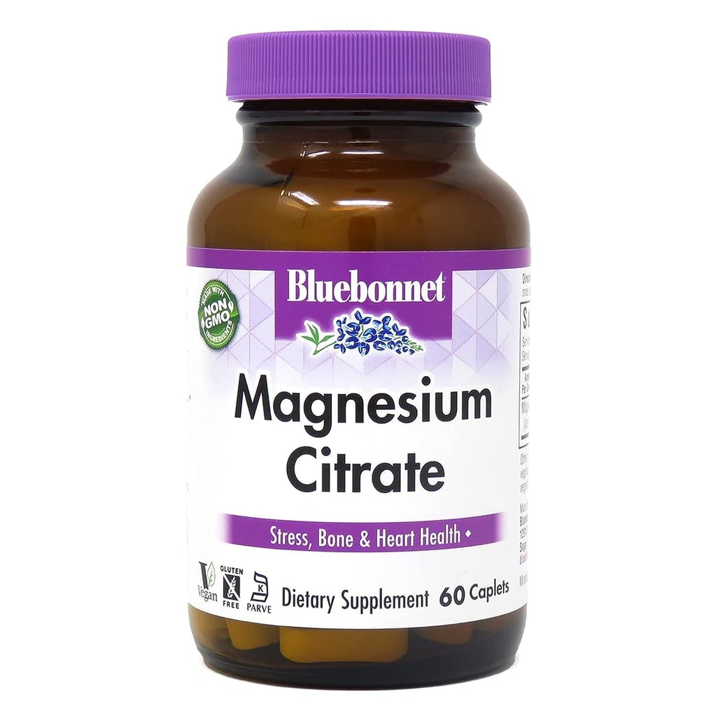 Pre-Order | Arrives in 5–10 Days – Bluebonnet Nutrition Magnesium Citrate (400mg of Magnesium)- Maximum Absorption - Supports Immune Health & Energy Production - Soyfree, Gluten-Free, Non-GMO, Kosher, Dairy Free, Vegan, 60 Caplets
