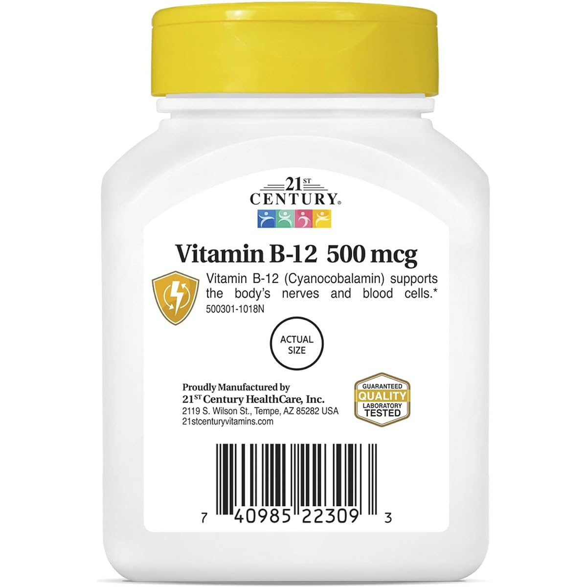 Pre-Order | Arrives in 5–10 Days – 21st Century B-12 500 mcg Tablets, 110-Count (Pack of 2)