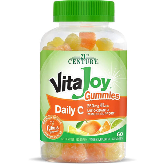 Pre-Order | Arrives in 5–10 Days – 21st Century VitaJoy Daily C 250 mg Gummies, Citrus, 60 Count