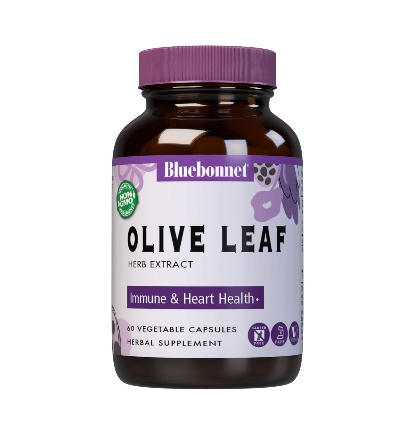 Pre-Order | Arrives in 5–10 Days – Bluebonnet Nutrition Standardized Olive Leaf Herb Extract, 60 Count