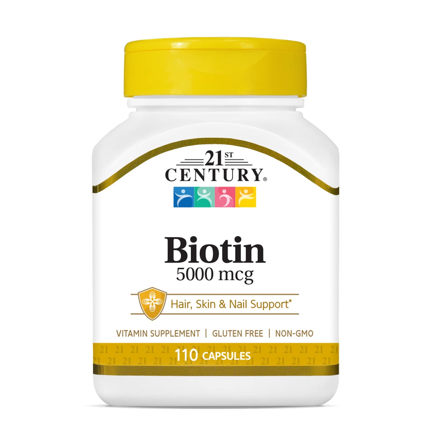 Pre-Order | Arrives in 5–10 Days – 21st Century Biotin, 5,000 mcg, 110 Capsules
