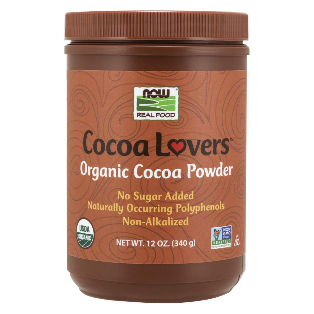 Pre-Order | Arrives in 5–10 Days – NOW Foods Organic Cocoa Powder, Unsweetened-12 oz