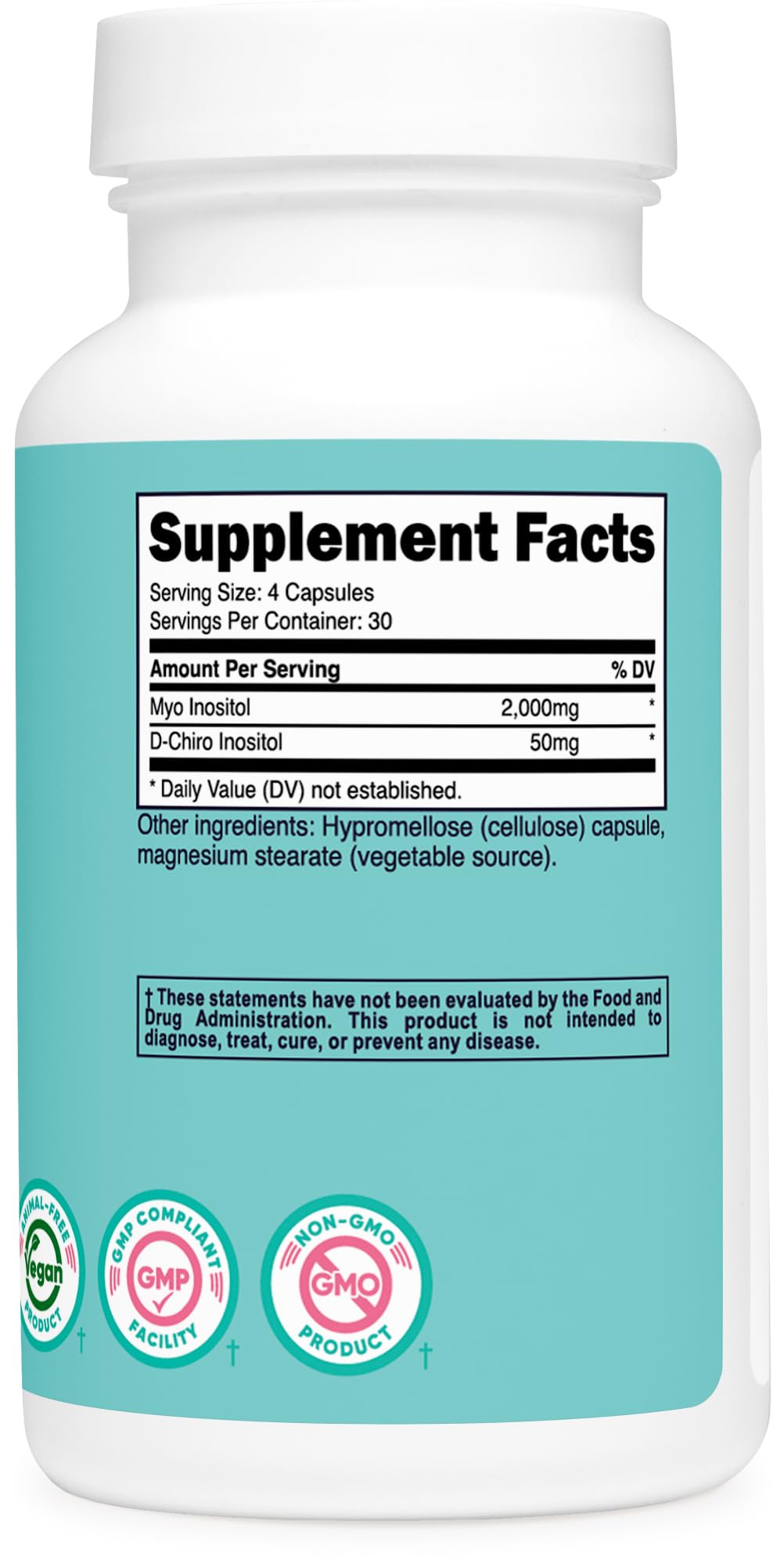Pre-Order | Arrives in 5–10 Days – Nutricost Myo Inositol & D-Chiro Inositol for Women 2000mg, 120 Capsules, 2000mg Myo & 50mg D-Chiro Per Serving, 30 Servings, Vegetarian Friendly, Non-GMO & Gluten Free