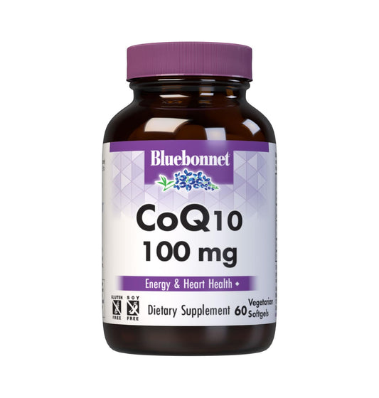 Pre-Order | Arrives in 5–10 Days – Bluebonnet CoQ-10 Vegetarian Softgels, 100 mg, 60 Count