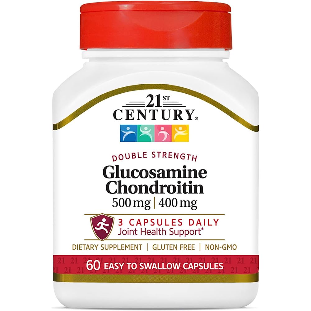 Pre-Order | Arrives in 5–10 Days – 21st Century Glucosamine Chondroitin 500/400mg - Double Strength, cp 60 Count