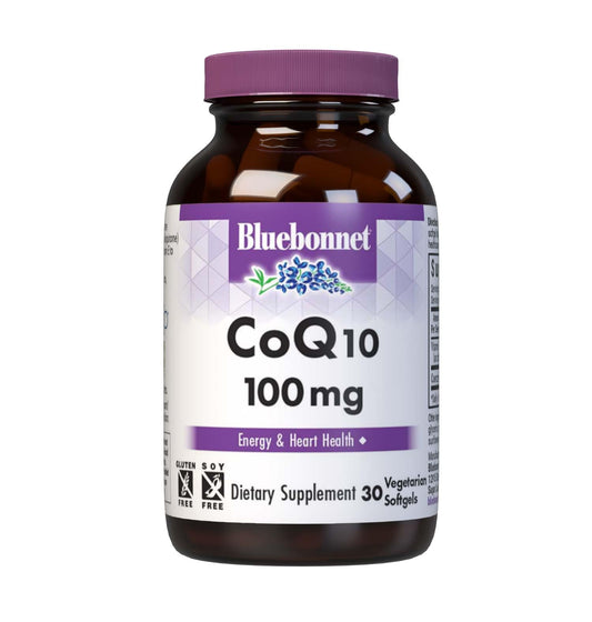 Pre-Order | Arrives in 5–10 Days – Bluebonnet Nutrition CoQ10 100 mg, Energy Production*, Heart Health*, Non-GMO, Gluten-Free, Soy-Free, Vegetarian Friendly, 30 Vegetarian Softgels, 30 Servings