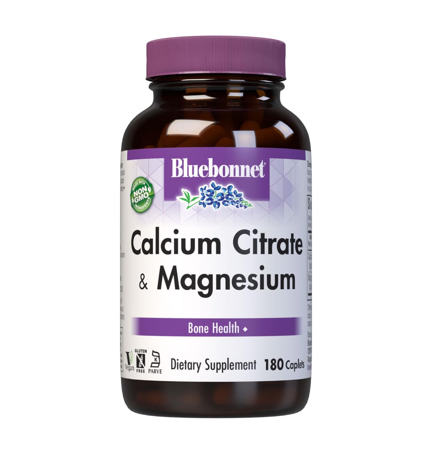 Pre-Order | Arrives in 5–10 Days – BlueBonnet Calcium Plus Magnesium Caplets, 180 Count