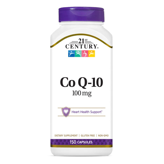 Pre-Order | Arrives in 5–10 Days – 21st Century CoQ10, 100 mg, 150 Capsules