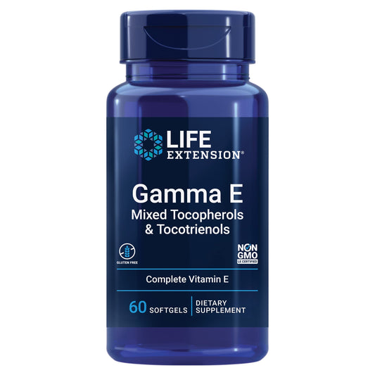 Pre-Order | Arrives in 5–10 Days – Life Extension Gamma E Mixed Tocopherols & Tocotrienols – Complete Vitamin E Spectrum, Antioxidant Protection – Non-GMO, Gluten-Free – 60 Softgels