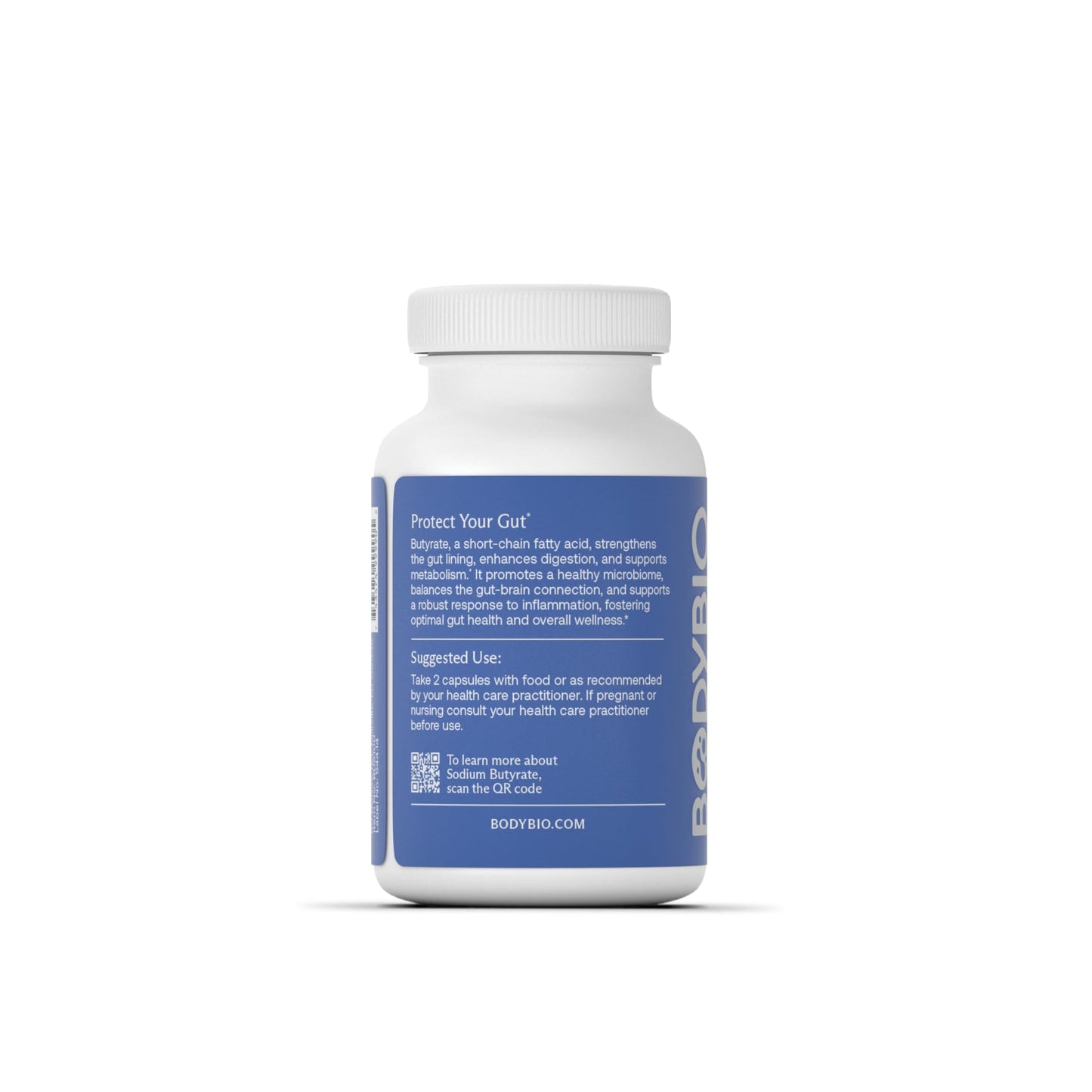 Pre-Order | Arrives in 5–10 Days – BodyBio Sodium Butyrate - Postbiotic for Gut Health, Leaky Gut Repair, Digestive Support, Bloating Relief, & Microbiome Balance - Butyric Acid Supplement for GI Wellness