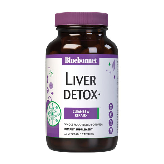 Pre-Order | Arrives in 5–10 Days – Bluebonnet Nutrition Liver Detox, Liver Health*, Antioxidant Protection*, Soy-Free, Gluten-Free, Kosher Certified, Non-GMO, Dairy-Free, 60 Vegetable Capsules, 60 Servings