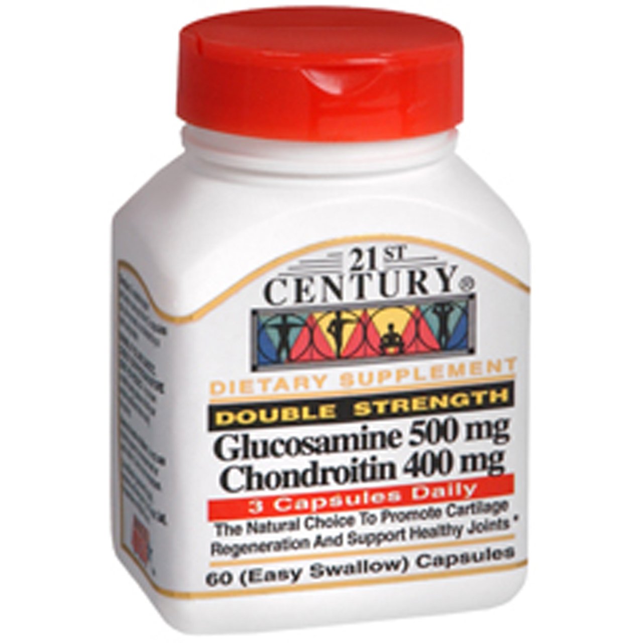 Pre-Order | Arrives in 5–10 Days – 21st Century Glucosamine Chondroitin 500/400mg - Double Strength, cp 60 Count