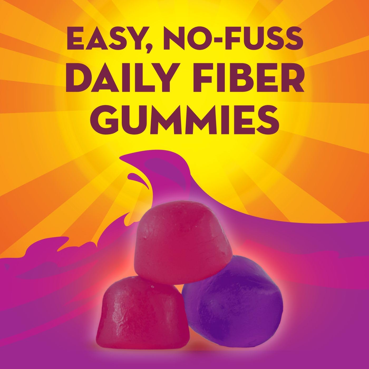 Pre-Order | Arrives in 5–10 Days – Metamucil Kids Fiber Supplement Gummies, No Sugar Added, 5g Prebiotic Plant-Based Fiber Blend, Mixed Berry Flavored, 120ct Gummies