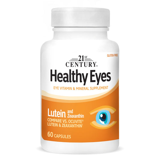 Pre-Order | Arrives in 5–10 Days – 21st Century Healthy Eyes Lutein and Zeaxanthin Capsules, 60 Count (27454)