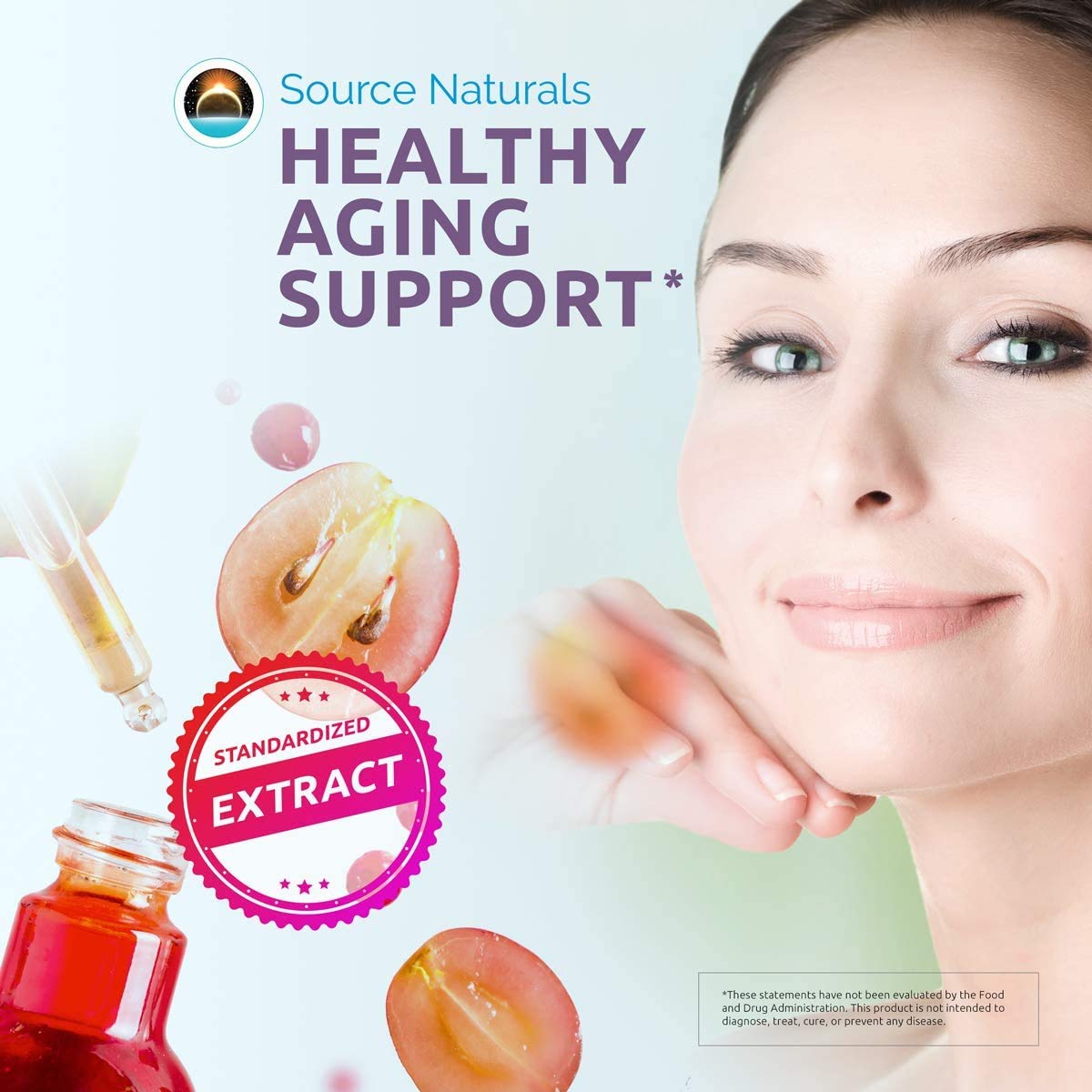 Pre-Order | Arrives in 5–10 Days – Source Naturals Resveratrol 100, for Heart and Healthy Aging* 100 mg - 120 Vegetarian Capsules