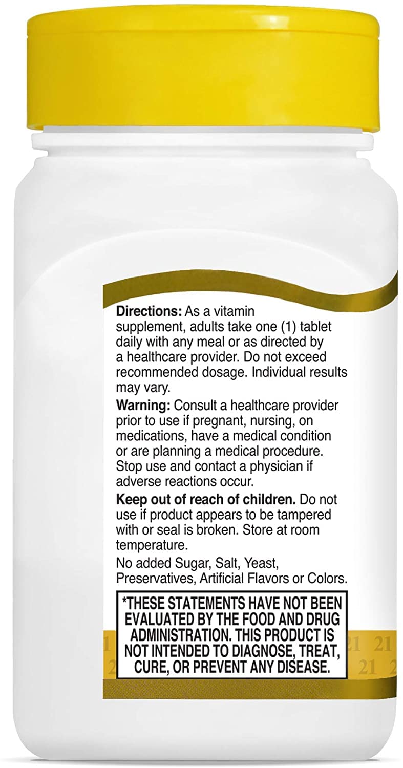 Pre-Order | Arrives in 5–10 Days – 21st Century Niacin 500 Mg Flush Free Capsules, 110-Count (Pack of 3)