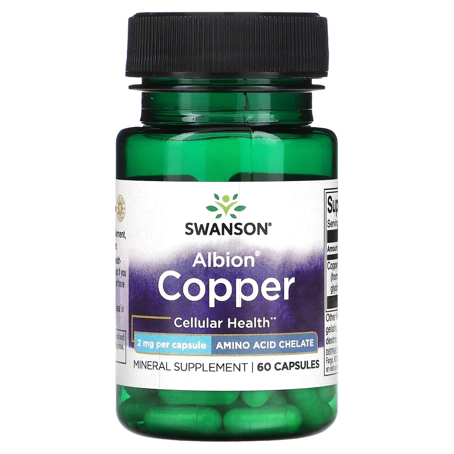 Pre-Order | Arrives in 5–10 Days – Swanson
Albion Copper, 2 mg, 60 Capsules