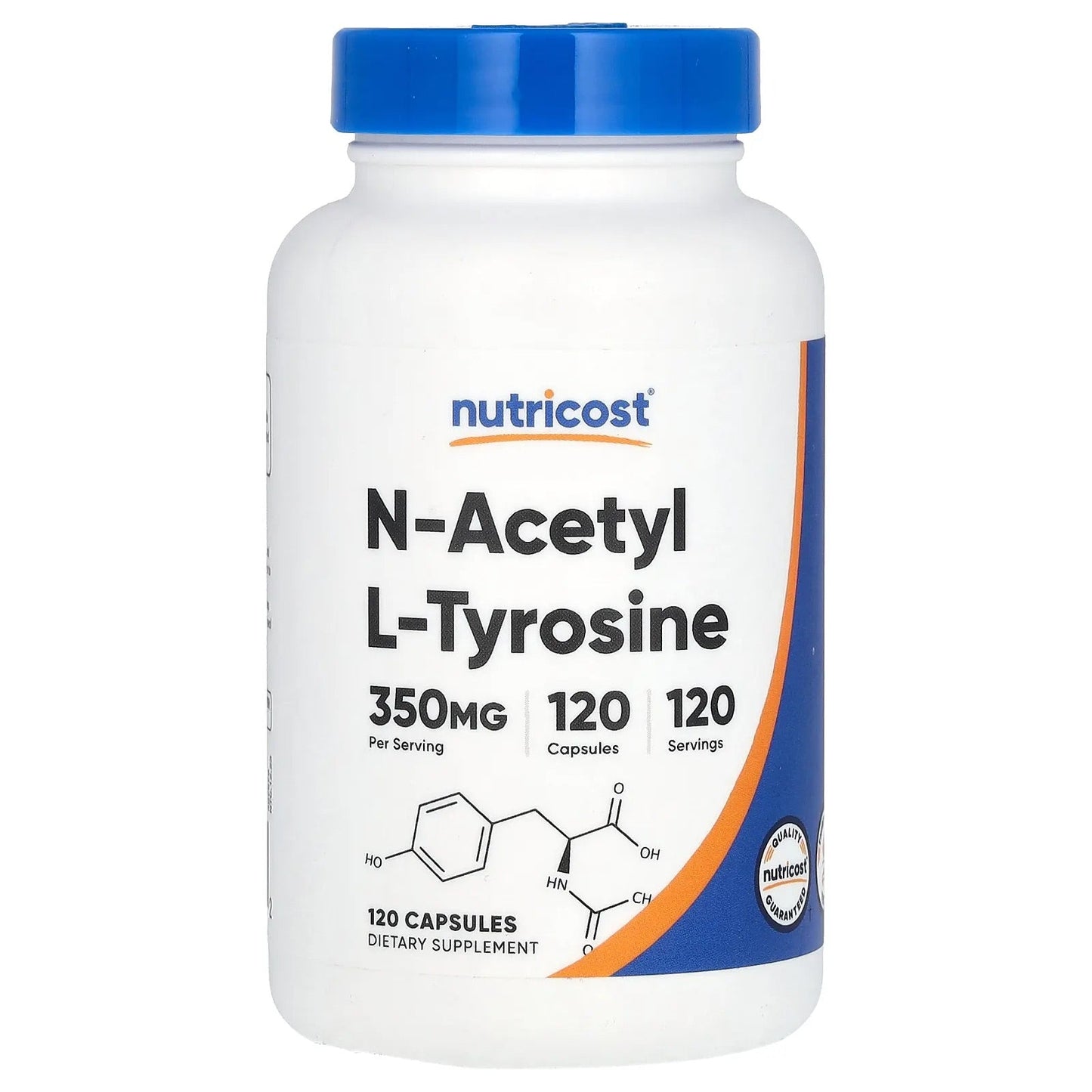 Pre-Order | Arrives in 5–10 Days – Nutricost
N-Acetyl L-Tyrosine, 350 mg, 120 Capsules