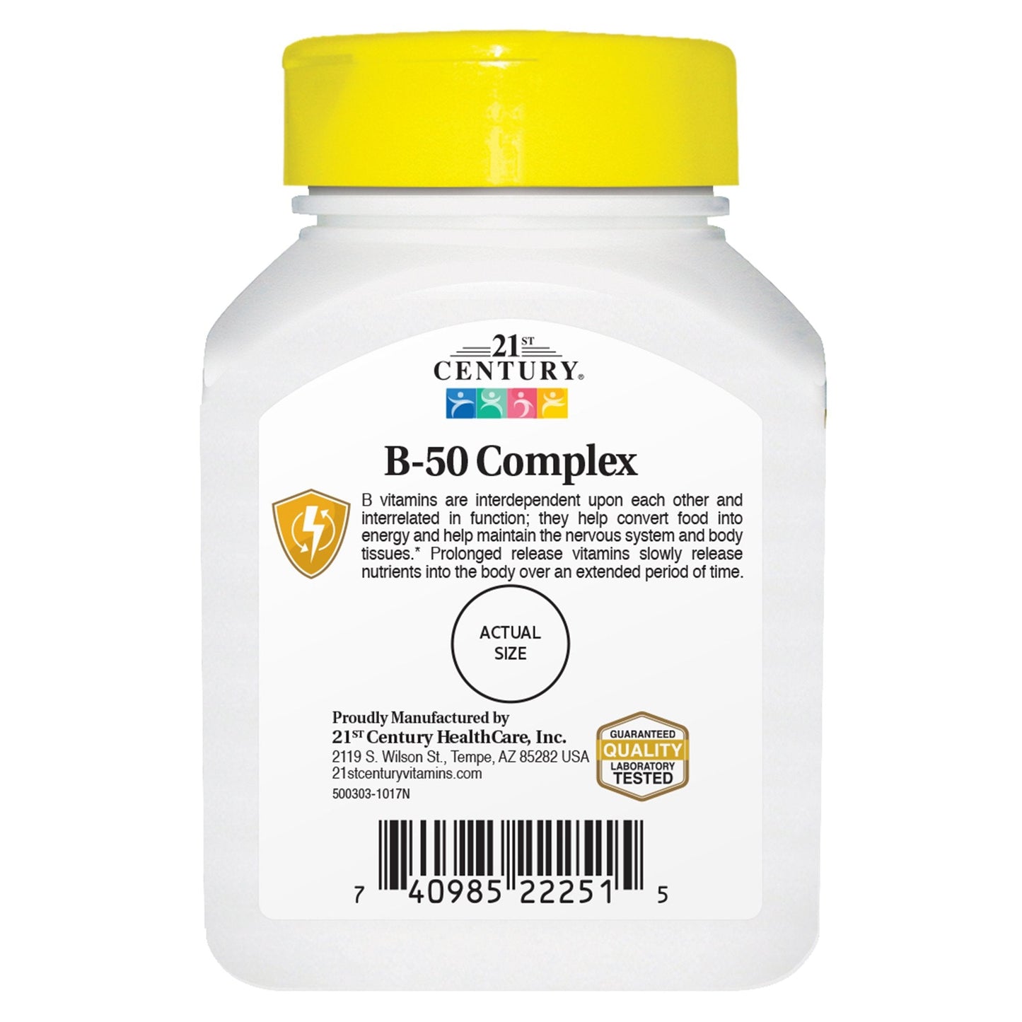 Pre-Order | Arrives in 5–10 Days – 21st Century B-50 Complex Prolonged Release Tablets, 60-Count (Pack of 2)