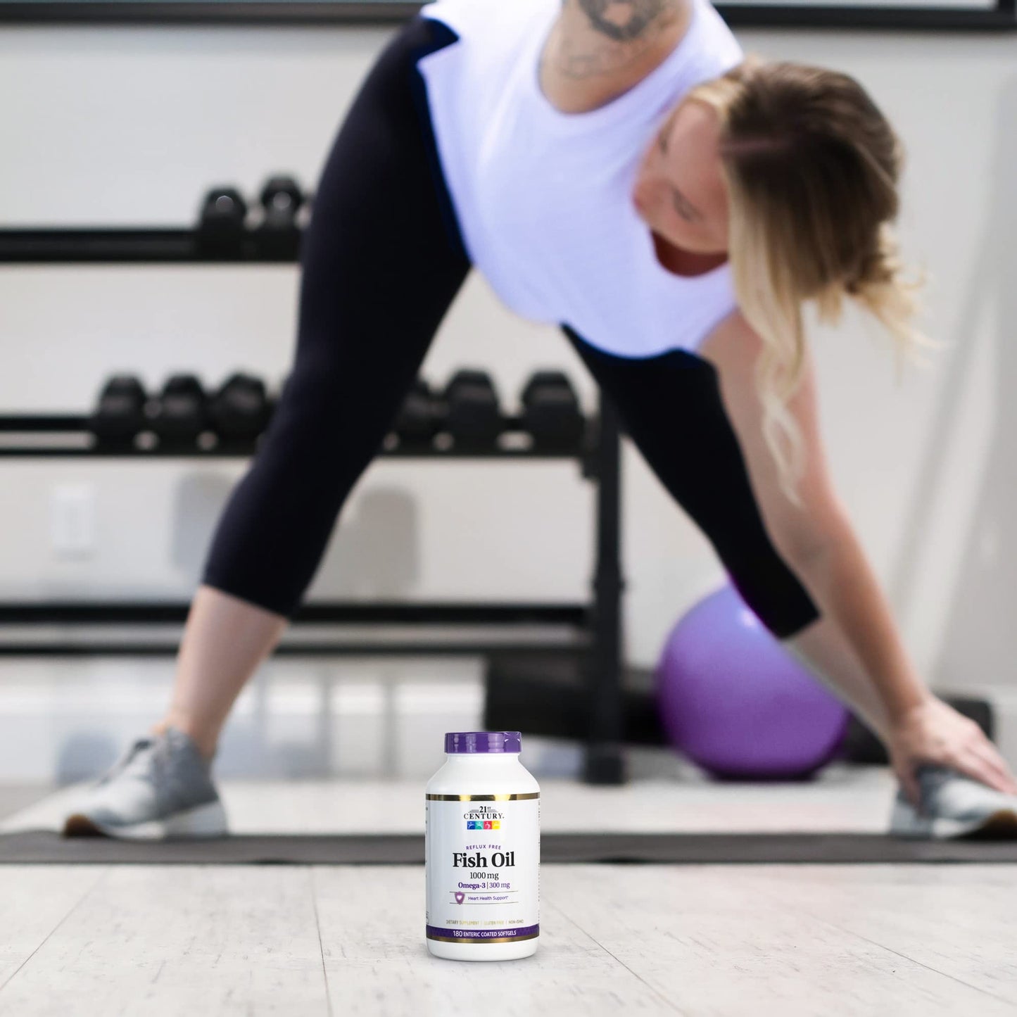 Pre-Order | Arrives in 5–10 Days – 21st Century Fish Oil 1000 Mg Enteric Coated Softgels, 180Count