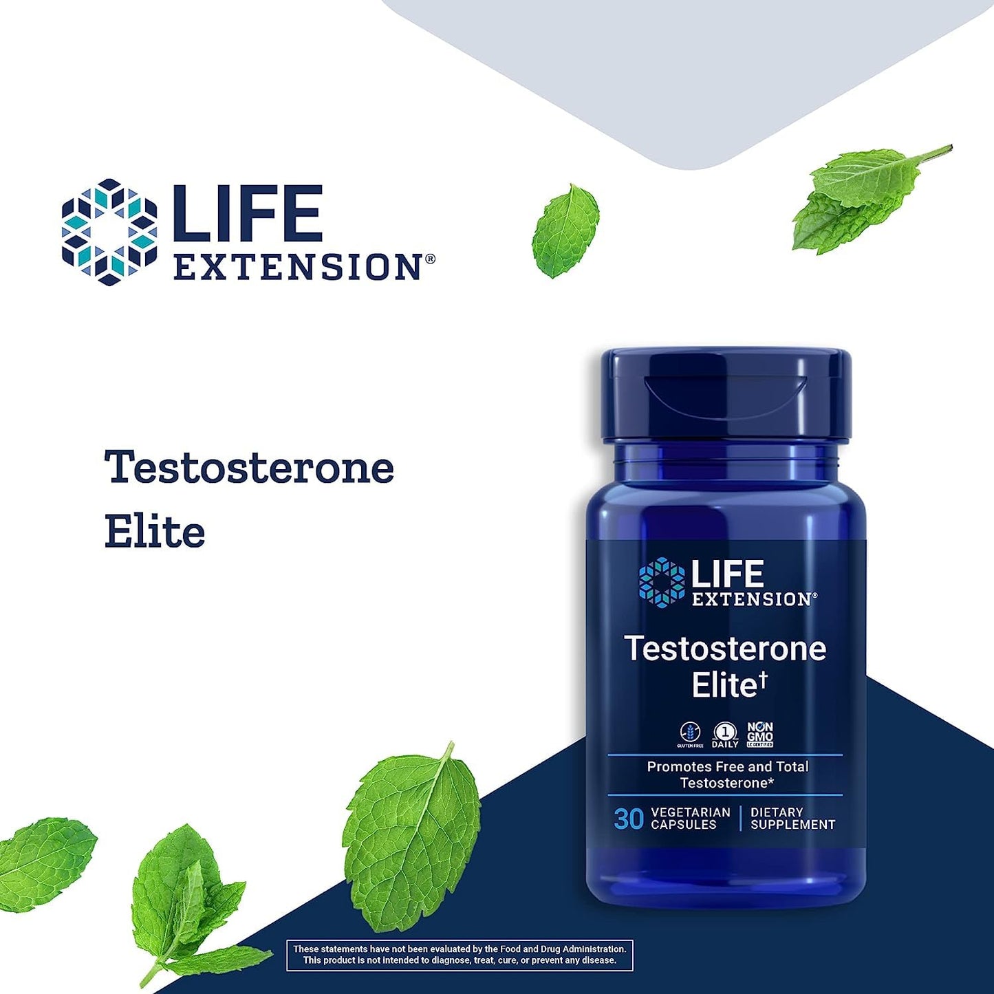 Pre-Order | Arrives in 5–10 Days – Life Extension Testosterone Elite – Testosterone Production Support Supplement for Men - with Luteolin, Pomegranate and Cacao Seed Extract – Gluten-Free, Non-GMO, Vegetarian – 30 Capsules