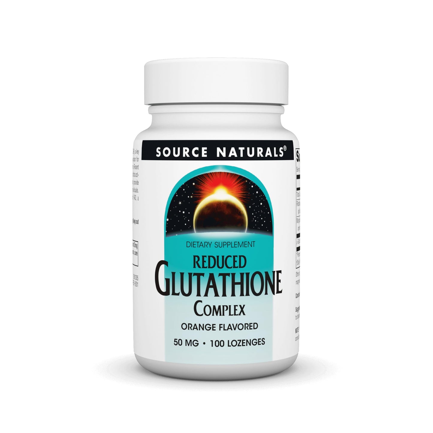 Pre-Order | Arrives in 5–10 Days – Source Naturals Reduced Glutathione Complex 50 mg Orange Flavored - 100 Lozenges
