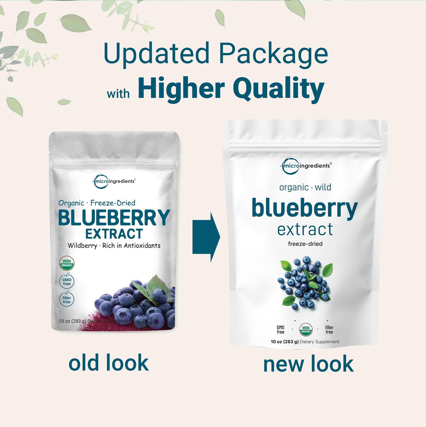 Pre-Order | Arrives in 5–10 Days – Organic Blueberry Extract Powder, 10oz | 100% Natural Fruit Powder | Freeze-Dried Wild Blueberries Source | No Sugar & Additives | Great Flavor for Drinks, Smoothie, & Beverages | Non-GMO & Vegan