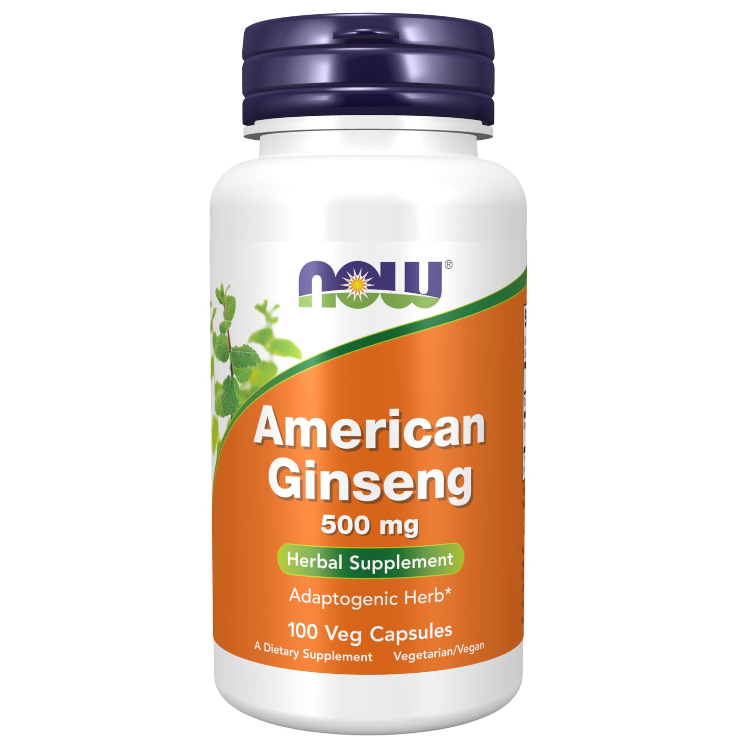 Pre-Order | Arrives in 5–10 Days – NOW Foods Supplements, American Ginseng (Panax quinquefolius) 500 mg, Herbal Supplement, 100 Veg Capsules