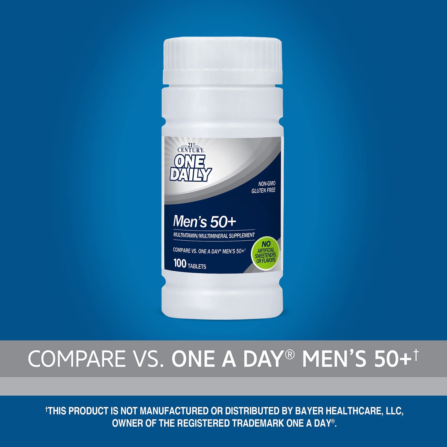 Pre-Order | Arrives in 5–10 Days – 21st Century One Daily Men's 50+ Tablets, 100 Count
