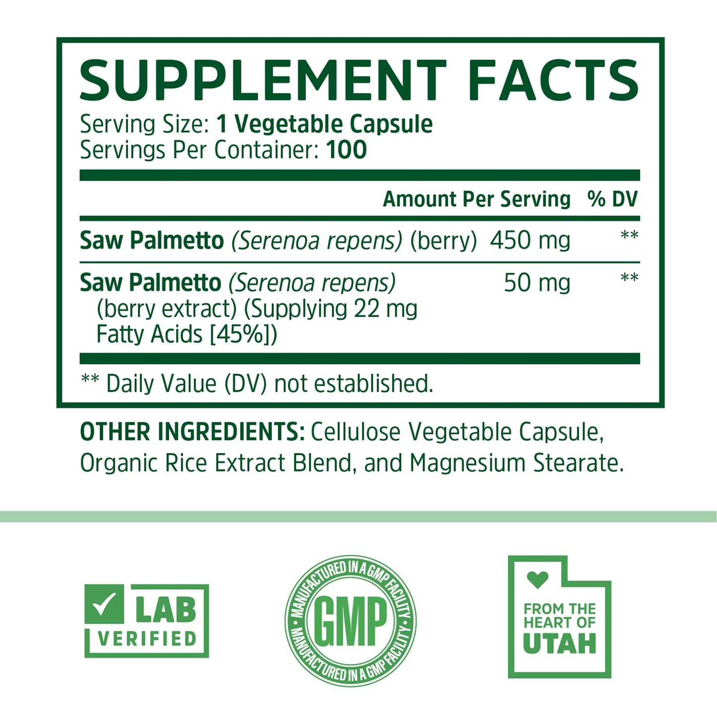 Pre-Order | Arrives in 5–10 Days – Zhou Saw Palmetto Supplement for Men - Premium Complex, Advanced Formula, Extra Strength 450mg Saw Palmetto Berry Per Capsule - 100 Vegetarian Capsules