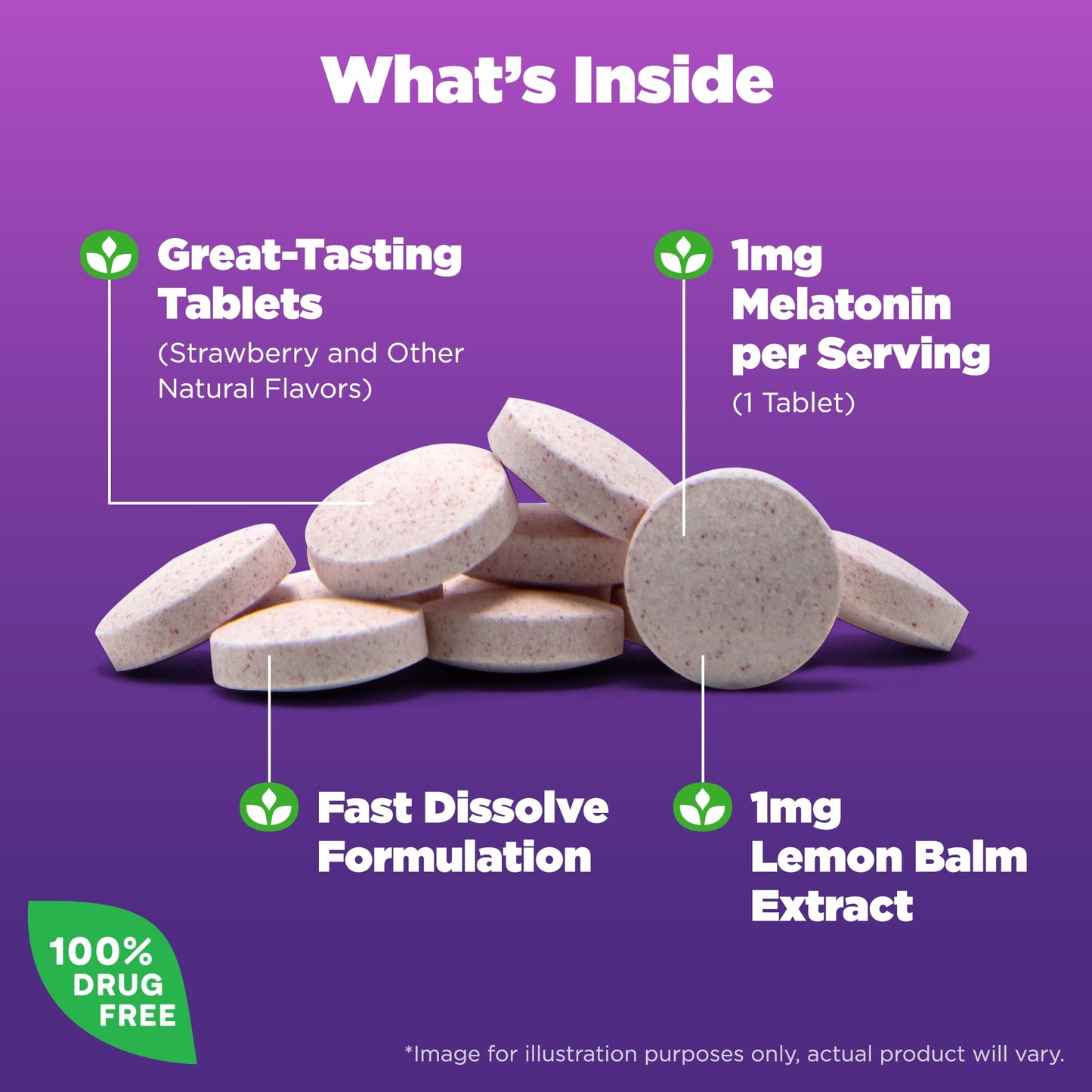 Pre-Order | Arrives in 5–10 Days – Natrol Kids Fast Dissolve Melatonin 1 mg, Dietary Supplement for Restful Sleep, Sleep Tablets for Kids, 40 Strawberry-Flavored Melatonin Tablets, 40 Day Supply