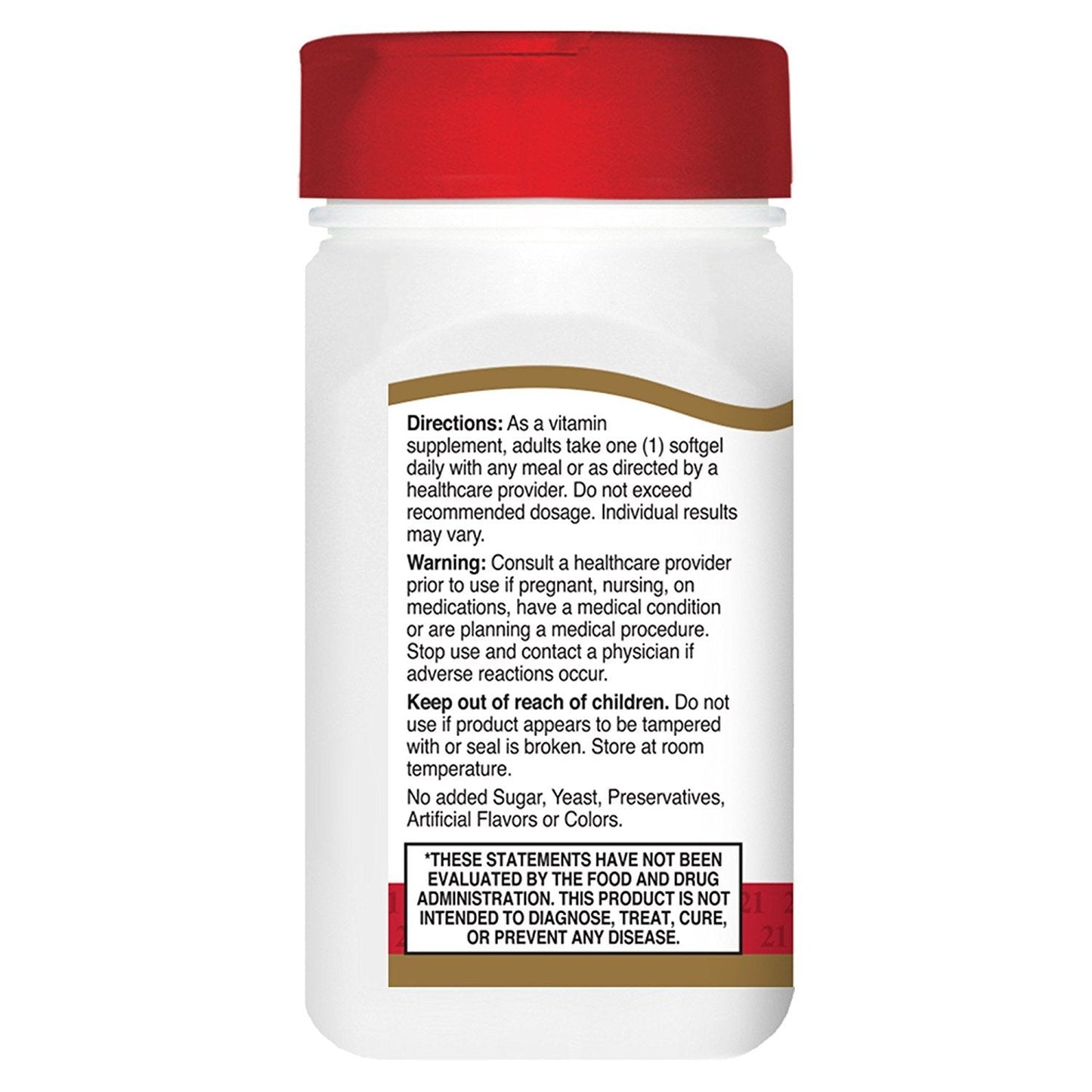 Pre-Order | Arrives in 5–10 Days – 21st Century D3 1000 IU Softgels, 250 Count (27415)