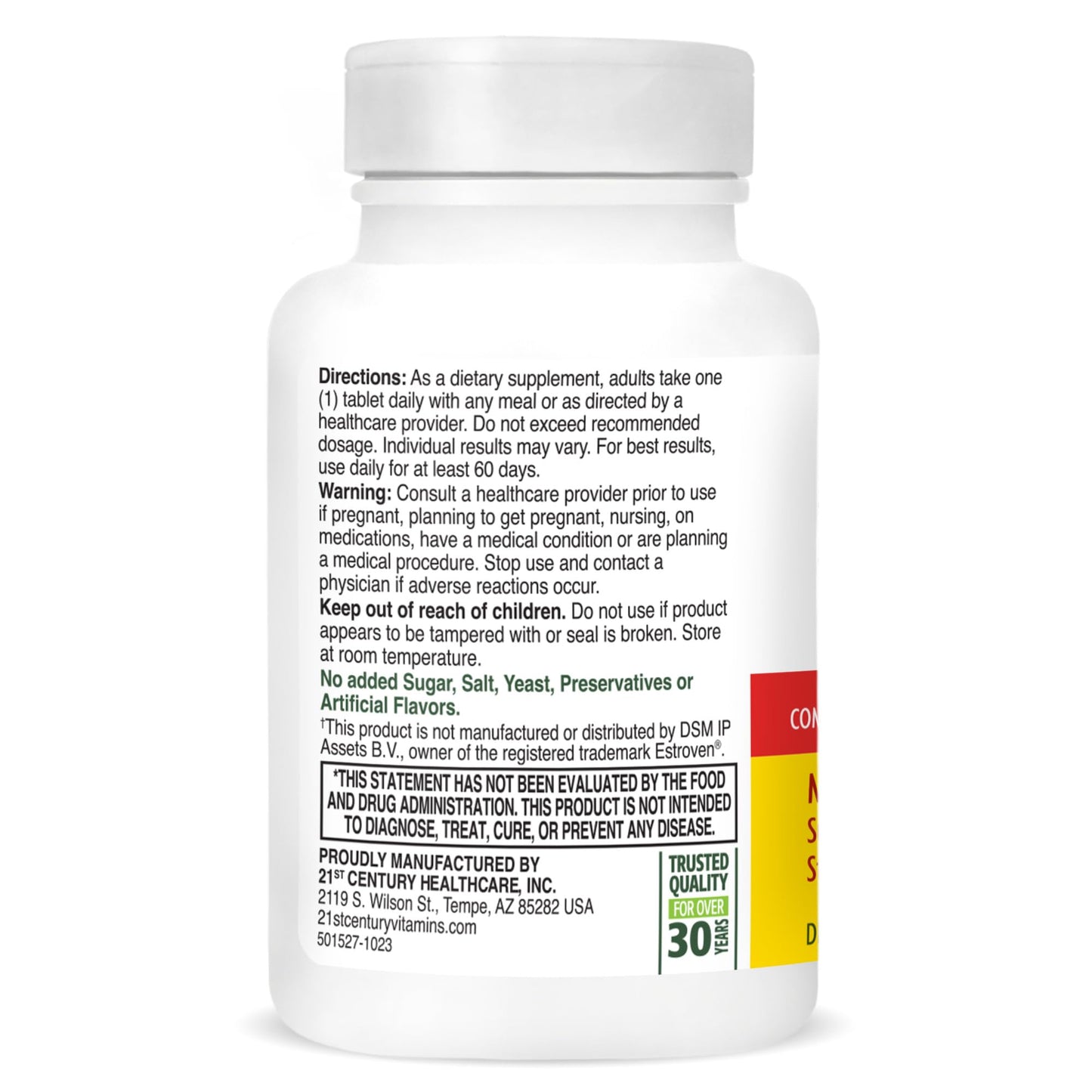 Pre-Order | Arrives in 5–10 Days – 21st Century Estro Support Max + Energy, 30 Count