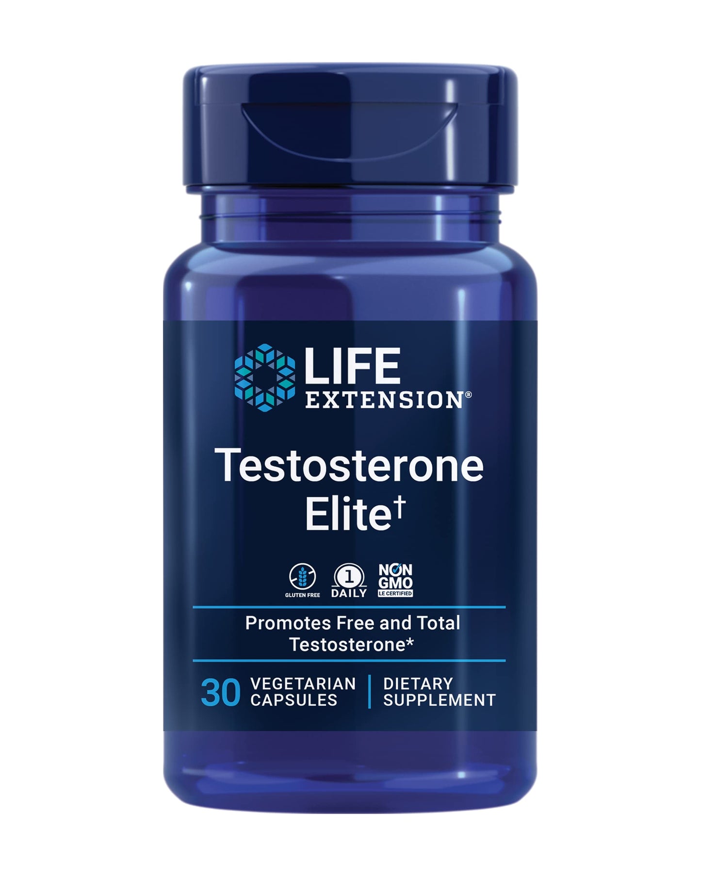Pre-Order | Arrives in 5–10 Days – Life Extension Testosterone Elite – Testosterone Production Support Supplement for Men - with Luteolin, Pomegranate and Cacao Seed Extract – Gluten-Free, Non-GMO, Vegetarian – 30 Capsules
