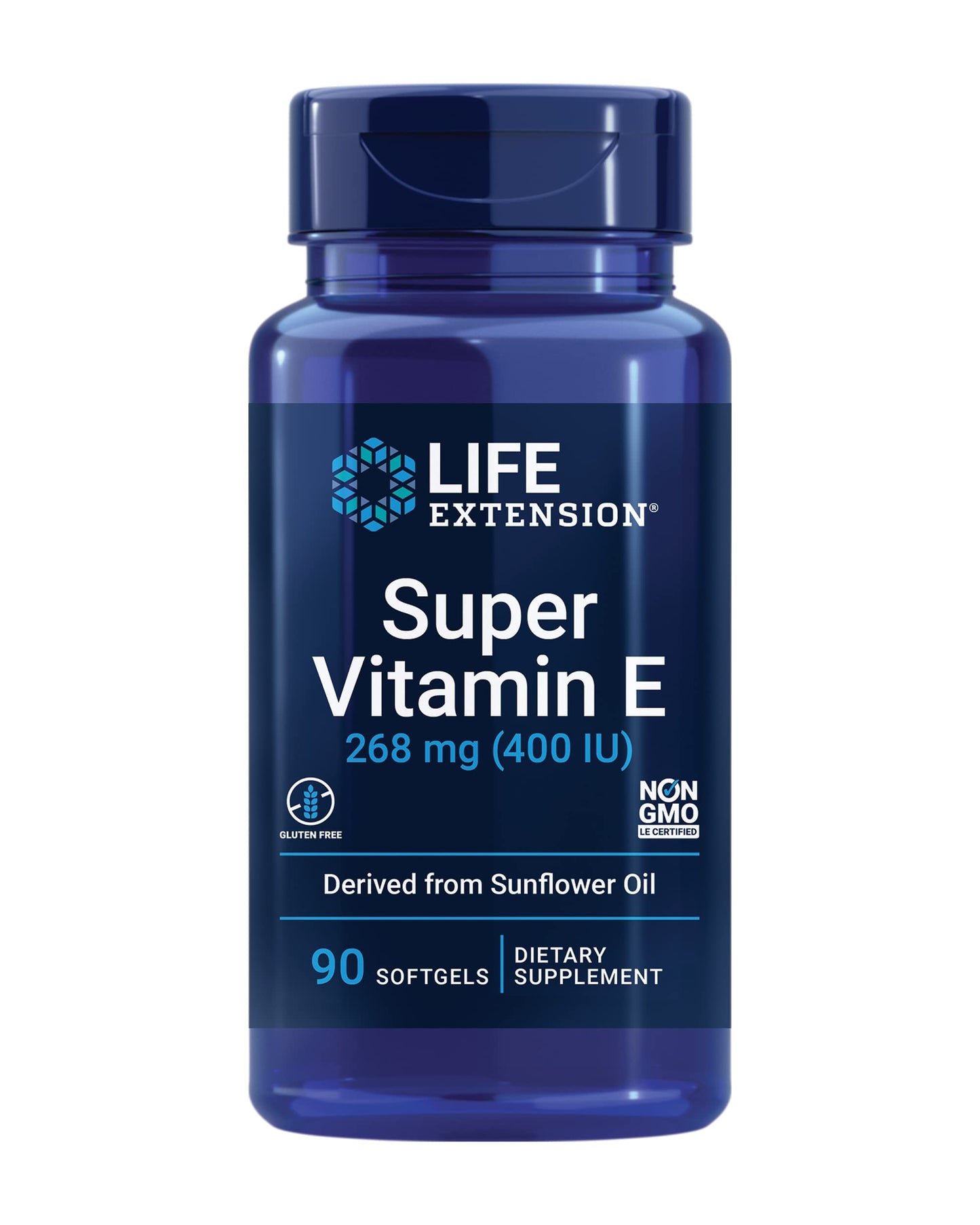 Pre-Order | Arrives in 5–10 Days – Life Extension Super Vitamin E 268 mg Non-Synthetic for Whole-Body Health, Gluten Free, Non-GMO, 90 Count