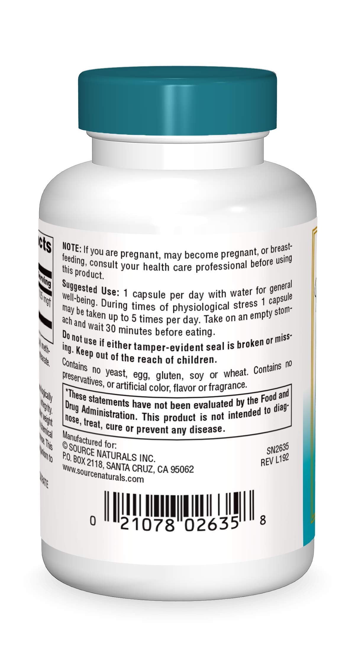 Pre-Order | Arrives in 5–10 Days – Source Naturals Wellness Transfer Factor, Supports Immune System Response* 125 mg - 60 Vegetarian Capsules