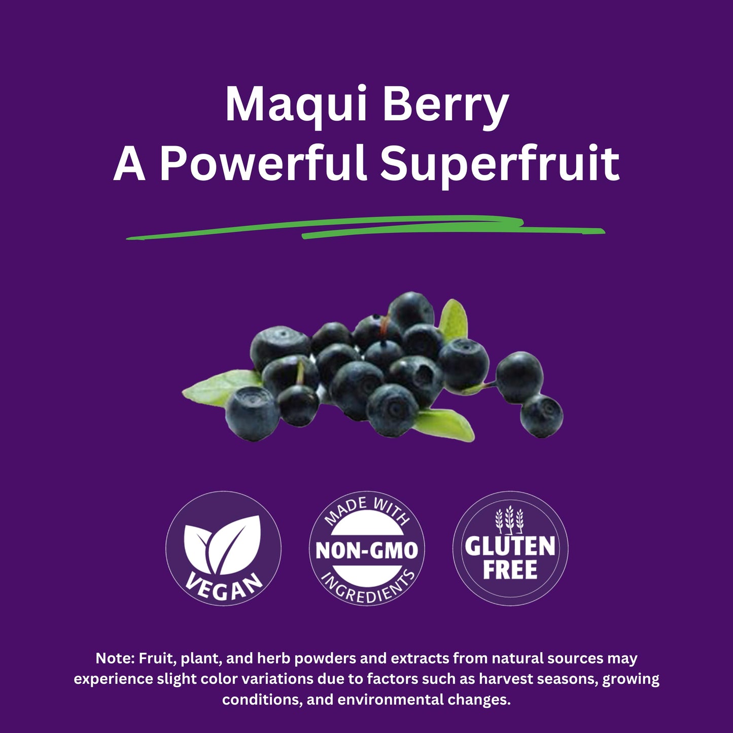 Pre-Order | Arrives in 5–10 Days – Paradise Herbs, Organic Maqui Berry Extract, 400 mg, Fresh, Freeze-Dried Concentrate for Superior Potency, Non-GMO, Vegan, 60 Capsules