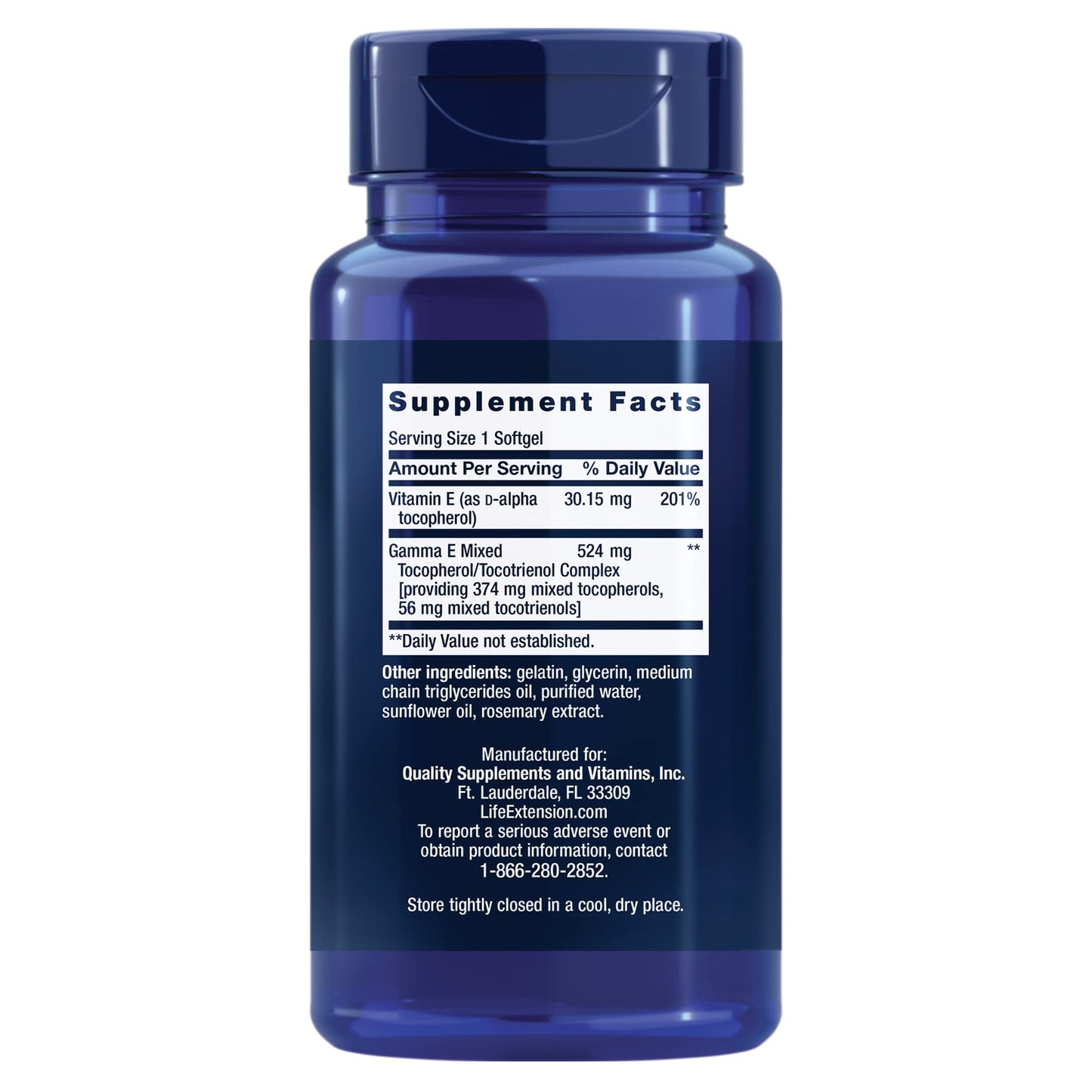 Pre-Order | Arrives in 5–10 Days – Life Extension Gamma E Mixed Tocopherols & Tocotrienols – Complete Vitamin E Spectrum, Antioxidant Protection – Non-GMO, Gluten-Free – 60 Softgels