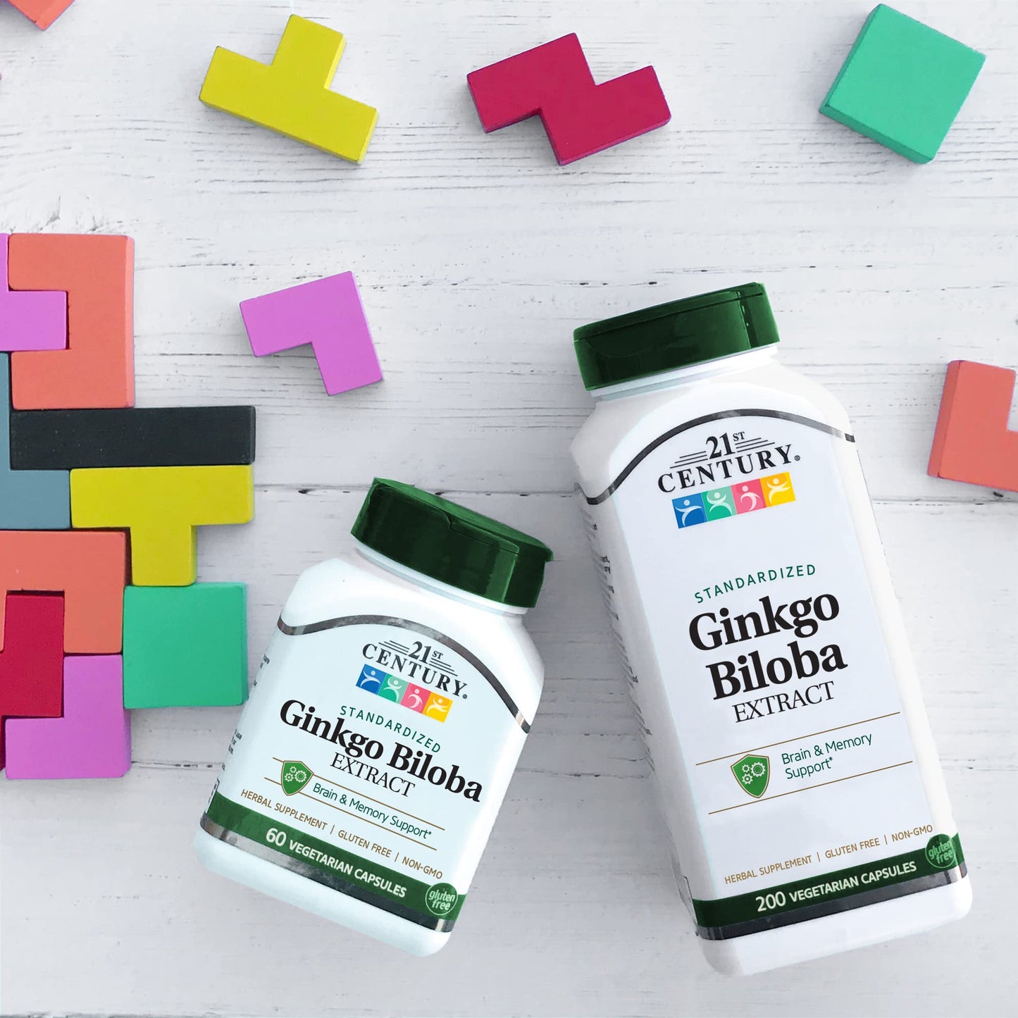 Pre-Order | Arrives in 5–10 Days – 21st Century Ginkgo Biloba Extract Veg Capsules, 60 Count