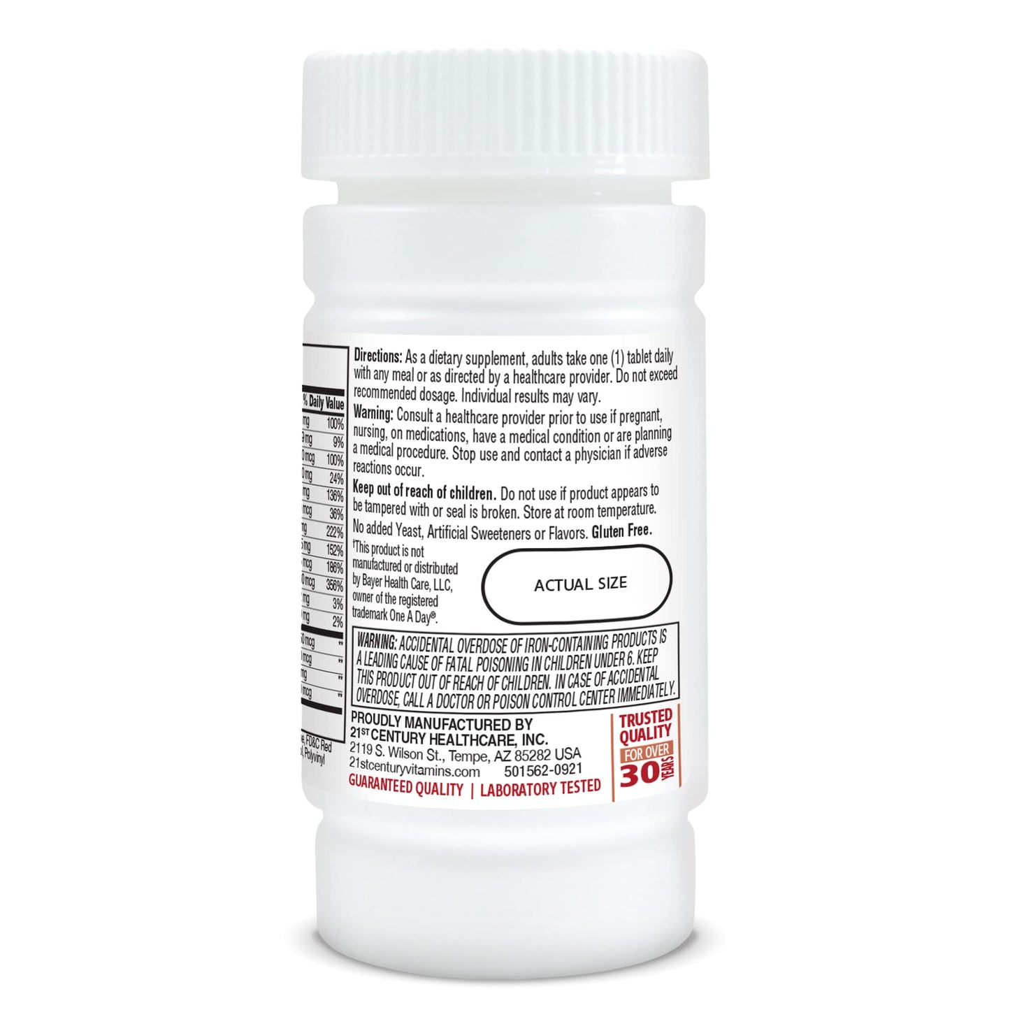 Pre-Order | Arrives in 5–10 Days – 21st Century One Daily Maximum Tablets, 100 Count (Pack of 3)