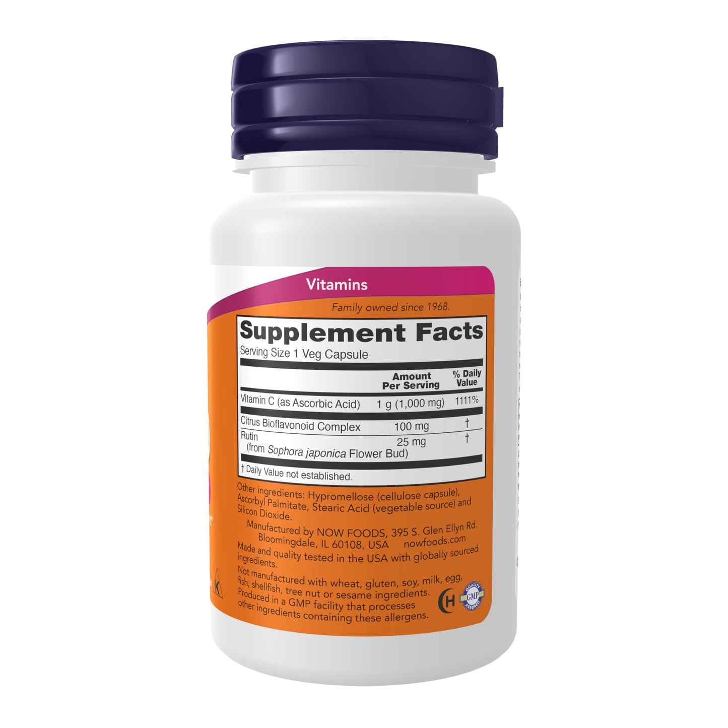 Pre-Order | Arrives in 5–10 Days – NOW Foods Supplements, Vitamin C-1,000 with Rose HIPS & Bioflavonoids, Antioxidant Protection*, 30 Veg Capsules