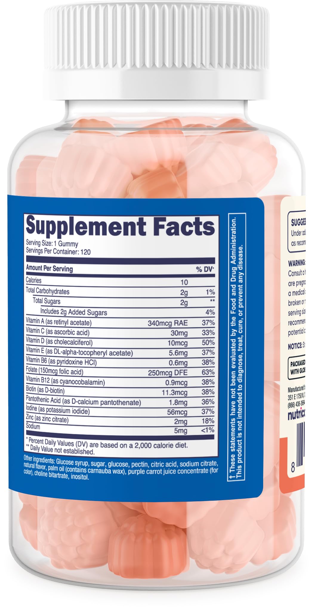 Pre-Order | Arrives in 5–10 Days – Nutricost Kids Multivitamin Gummies 120 Servings (Mixed Berry Flavored Gummies) - Gluten Free, Non-GMO, and Vegetarian Friendly