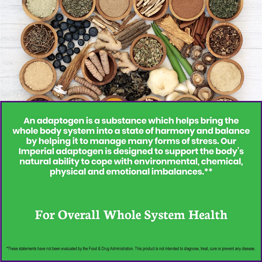 Pre-Order | Arrives in 5–10 Days – Paradise Herbs, Imperial Adaptogens, with Ashwagandha, Astragalus, Rhodiola, Proprietary Adaptogen Blend for Stress Support, Focus & Energy, 60 Vegetarian Capsules