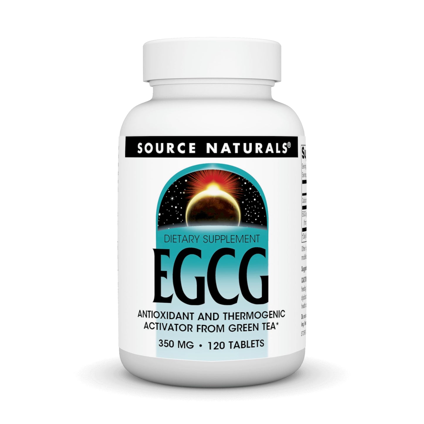 Pre-Order | Arrives in 5–10 Days – Source Naturals EGCG, Antioxidant and Thermogenic Activator from Green Tea*, 350 mg - 120 Tablets